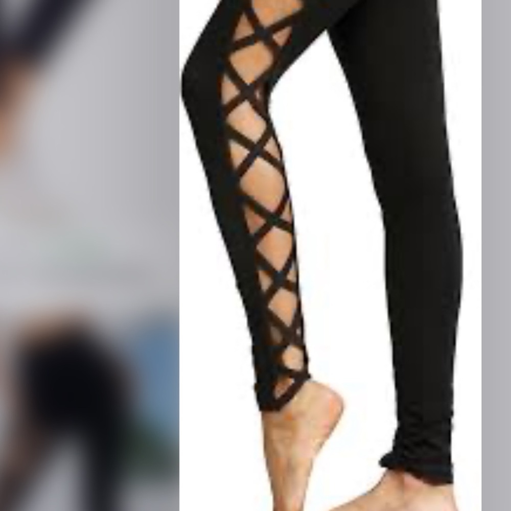 JGX Women Black Activewear Leggings Pants Size Medium - Picture 2 of 13